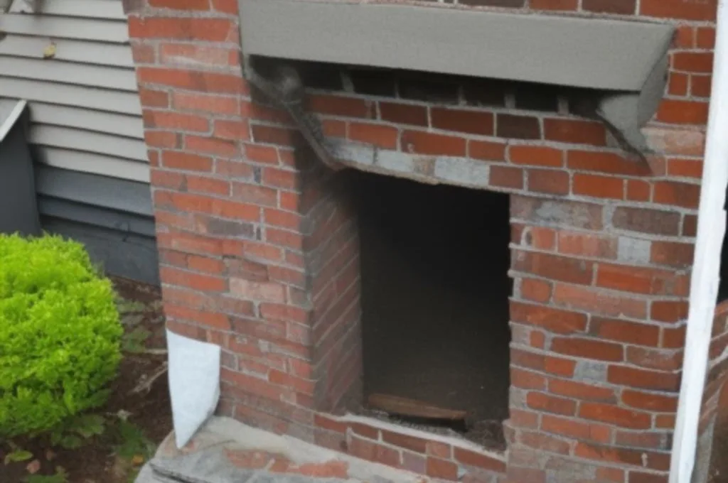 Jak naprawić pęknięty komin z cegły