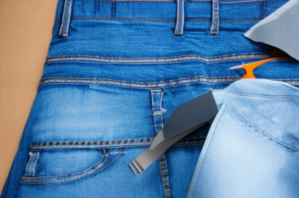 Jak naprawić spodnie przetarte w kroku