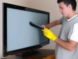 Jak wyczyścić ekran telewizora?
