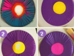 Jak zrobić kolor fioletowy z kredek